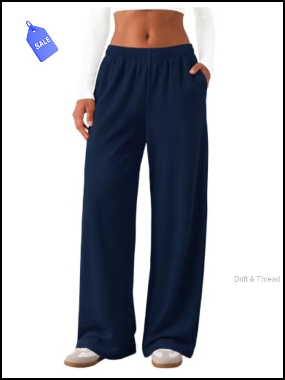 Wide Leg Sweatpants Baggy Lounge Pants with Pockets Drawstring